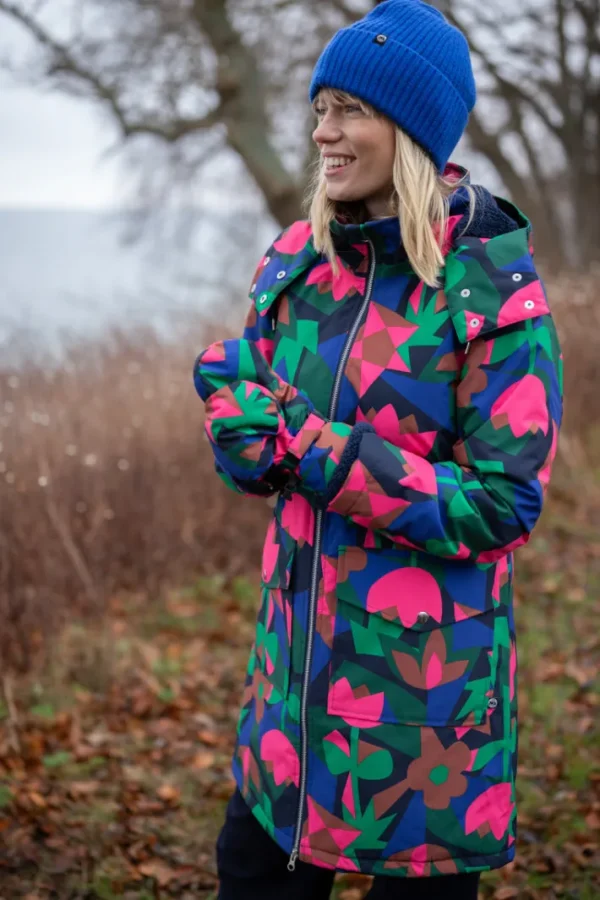 Daneturell Winter Coat Dark Navy GEOFLEUR