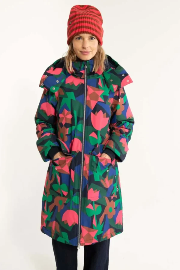 Daneturell Winter Coat Dark Navy GEOFLEUR