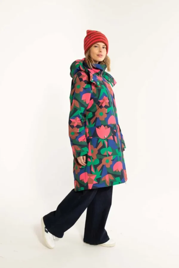 Daneturell Winter Coat Dark Navy GEOFLEUR