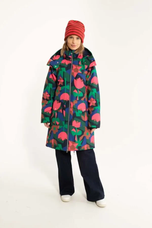 Daneturell Winter Coat Dark Navy GEOFLEUR