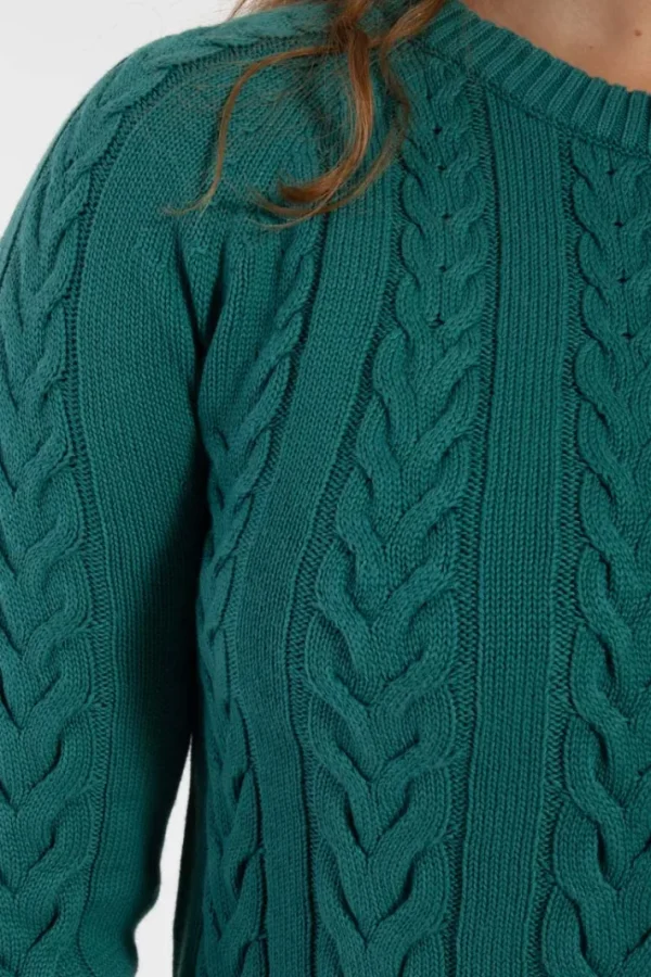 Danetwister Cable Sweater Light Slate