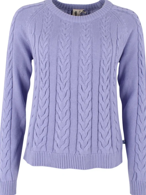 Danetwister Cable Sweater Lilla