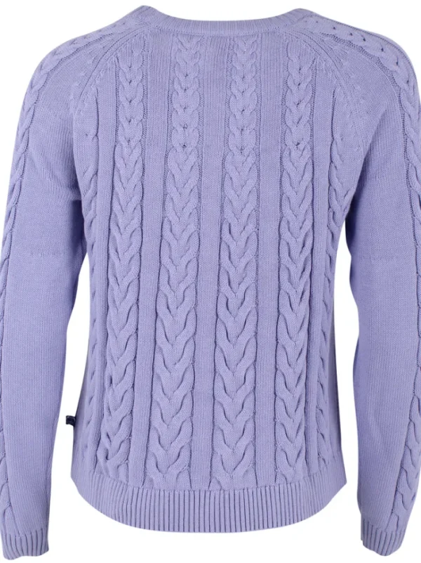 Danetwister Cable Sweater Lilla