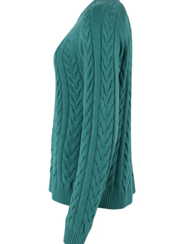 Danetwister Cable Sweater Light Slate