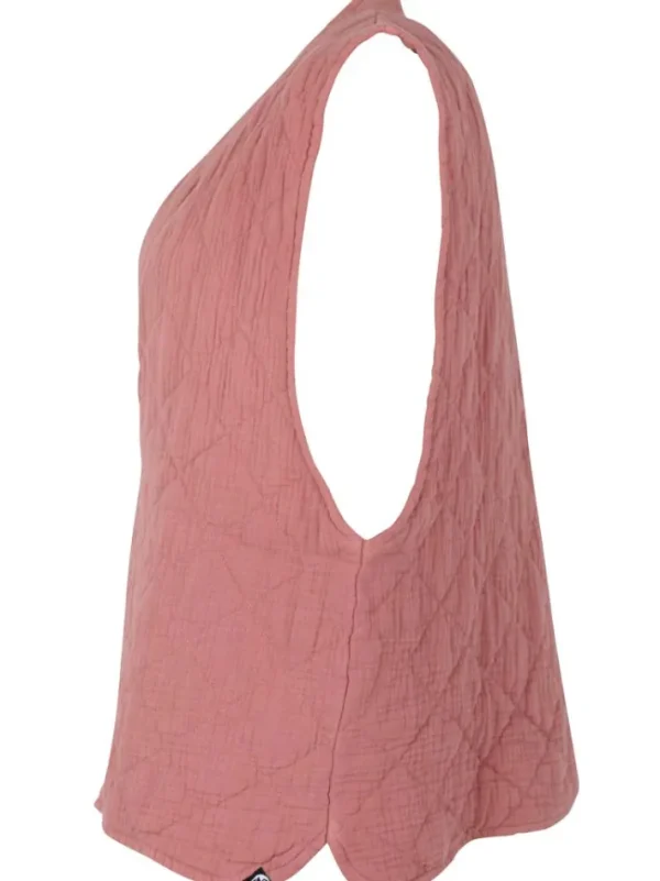 Danevibeke Quilt Vest Antique Rose