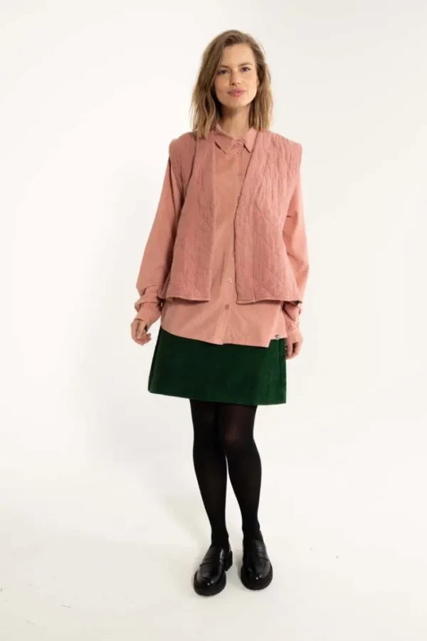 Danevibeke Quilt Vest Antique Rose