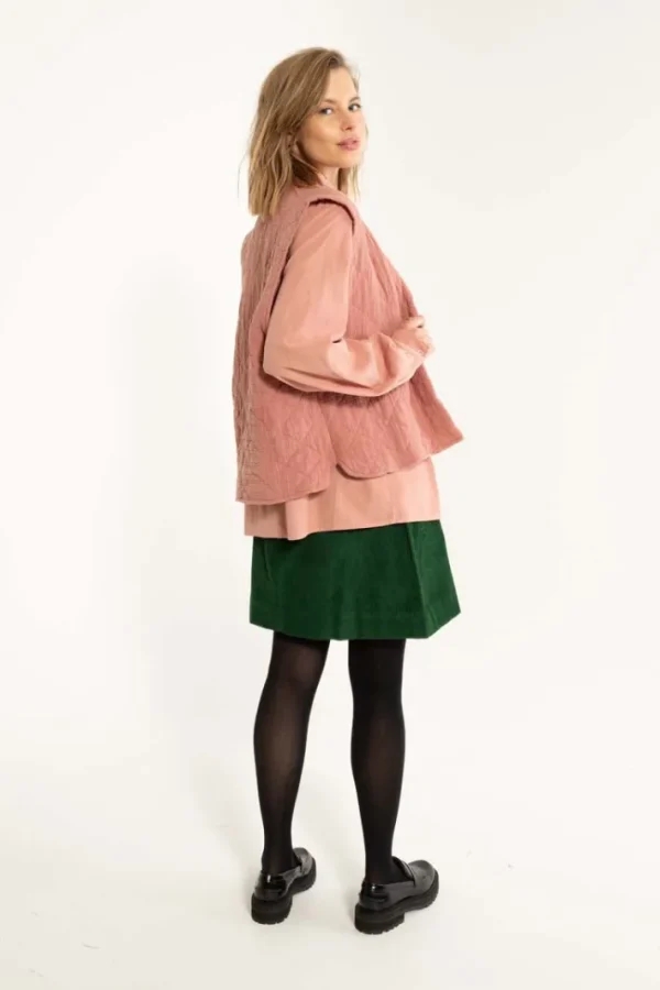 Danevibeke Quilt Vest Antique Rose