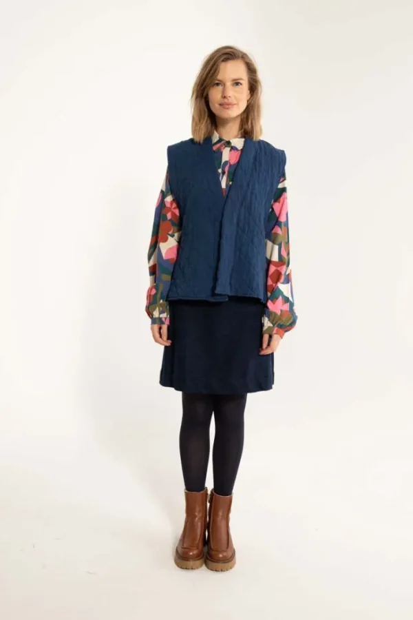 Danevibeke Quilt Vest Deep Blue