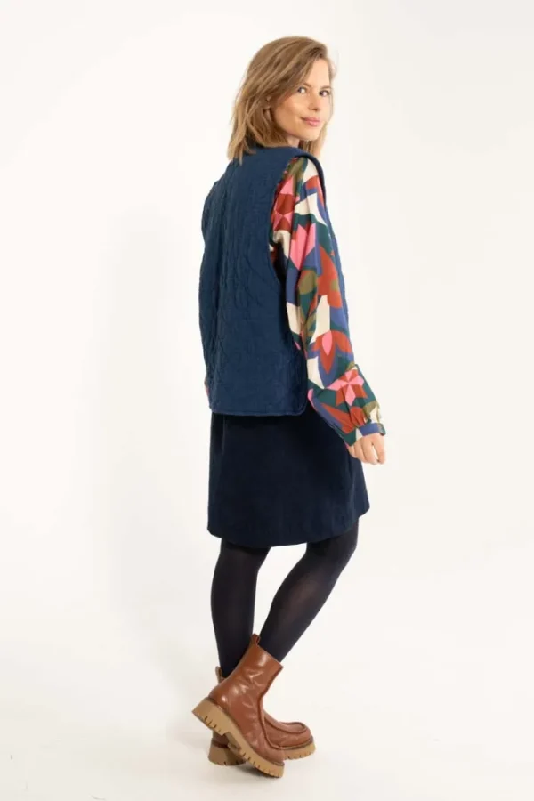 Danevibeke Quilt Vest Deep Blue