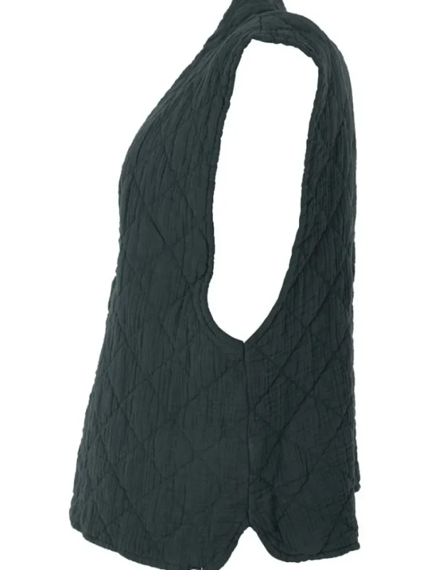 Danevibeke Quilt Vest Dk Forest