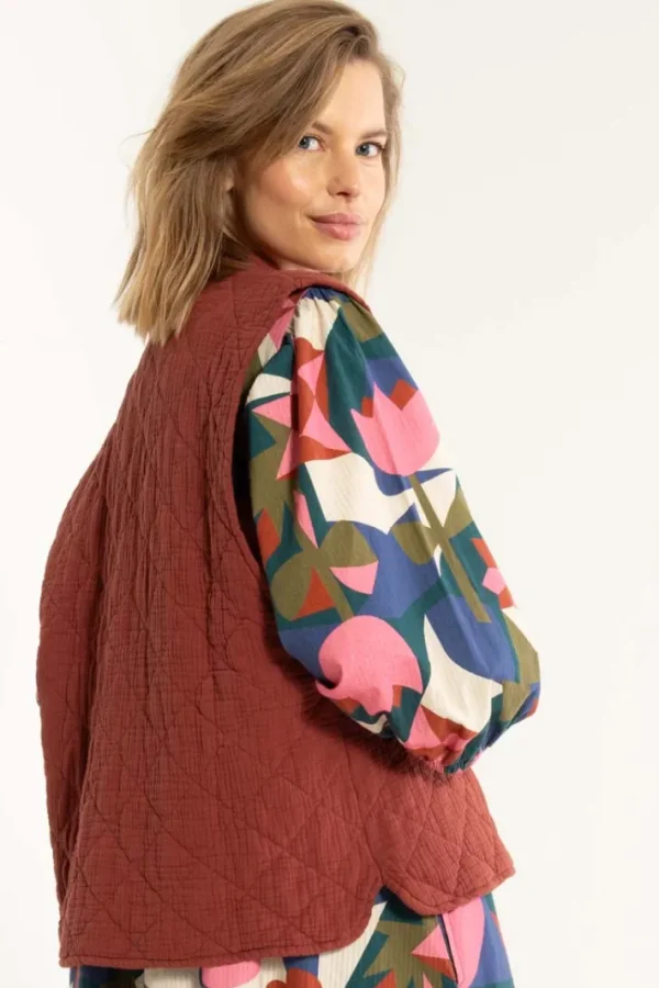 Danevibeke Quilt Vest Swedish Red