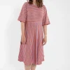 Daneviborg Flat Modal Dress Light Rust/Purple