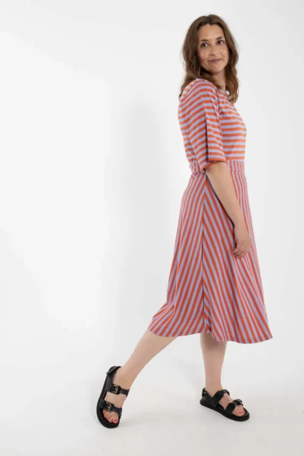 Daneviborg Flat Modal Dress Light Rust/Purple