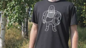 Daneviking Tee Black RAGNAR DIN VEN UNICO