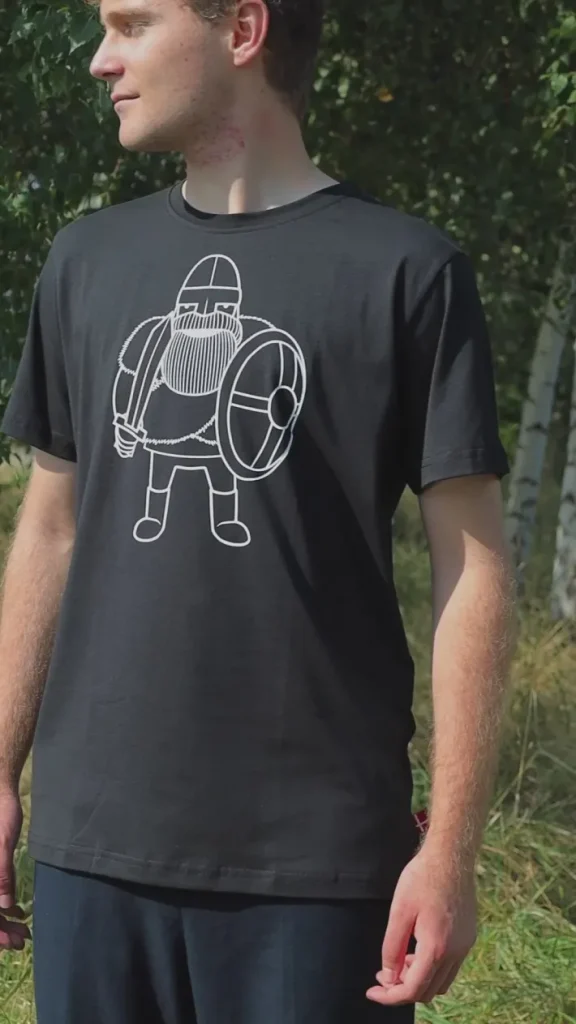 Daneviking Tee Black RAGNAR DIN VEN UNICO