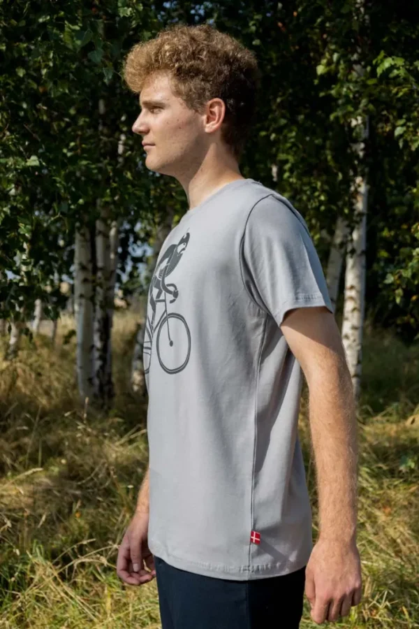 Daneviking Tee Heather Grey BIKING VIKING