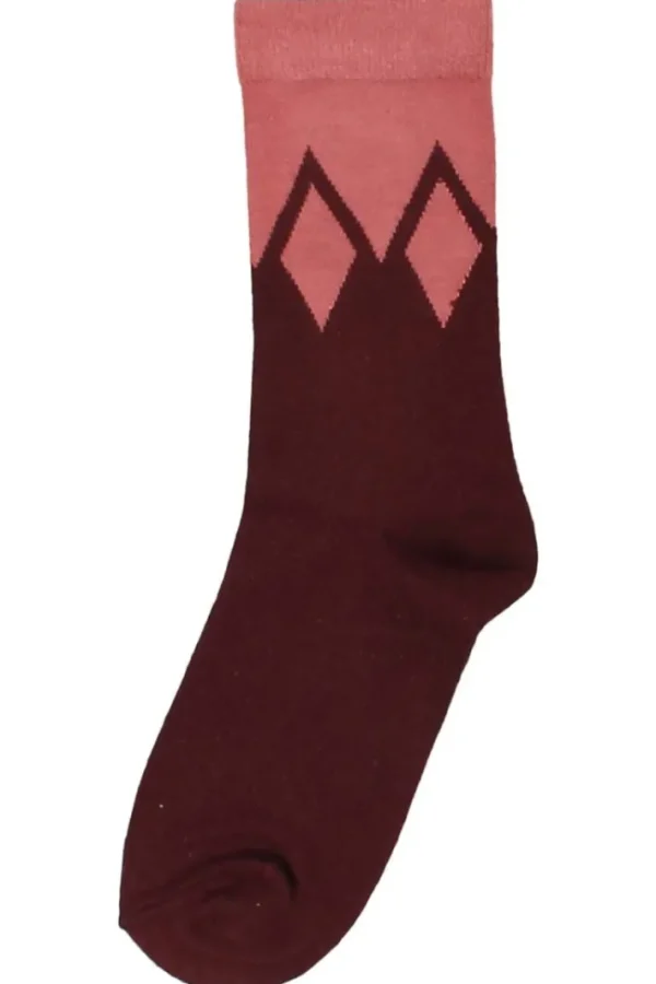 Danewalk with me Socks Berry Chocolate/Old Rose ICICLES