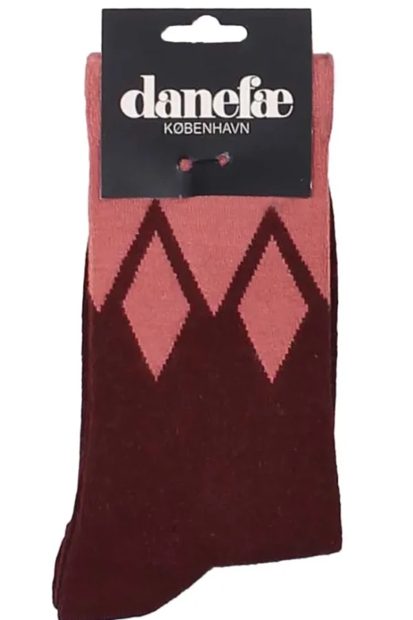 Danewalk with me Socks Berry Chocolate/Old Rose ICICLES