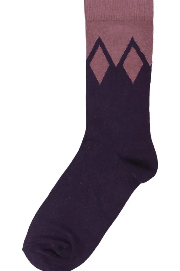 Danewalk with me Socks Black Mauve/Clay Viola ICICLES