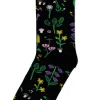 Danewalk with me Socks Black BOTANICAL