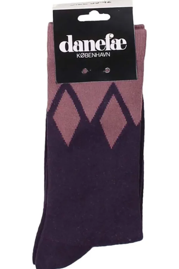 Danewalk with me Socks Black Mauve/Clay Viola ICICLES