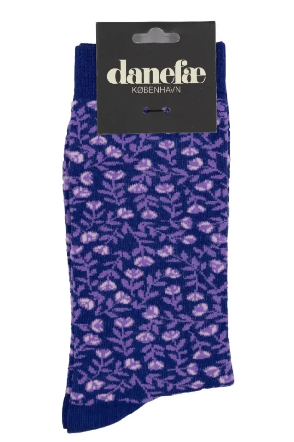 Danewalk with me Socks Deep MarineViola FLEURIE