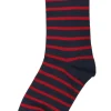 Danewalk with me Socks Dk Navy/Dk Red