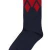 Danewalk with me Socks Dk Navy/Red ICICLES