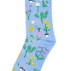 Danewalk with me Socks Light Blue BOTANICAL