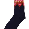 Danewalk with me Socks Navy HEARTJAQ