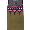Danewalk with me Socks Olive JAQUARD