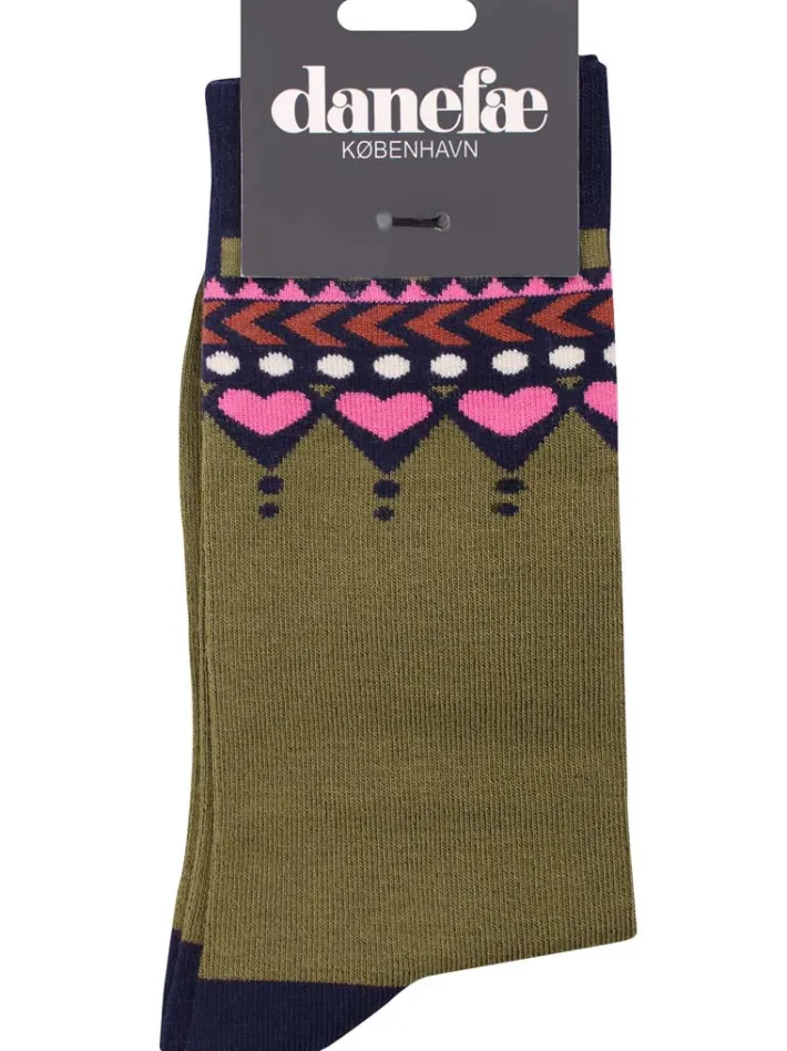 danewalk_with_me_socks_ol_0.webp Danewalk with me Socks Olive JAQUARD