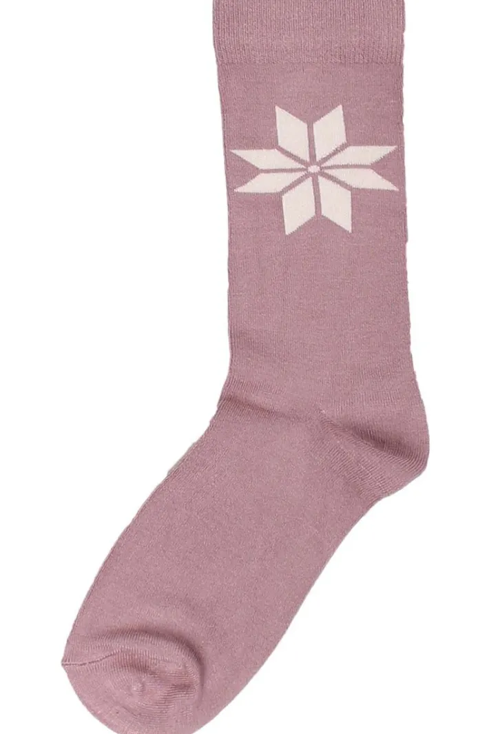 danewalk_with_me_socks_vi_0.webp Danewalk with me Socks Vintage Rose/Chalk SNOWFLAKES