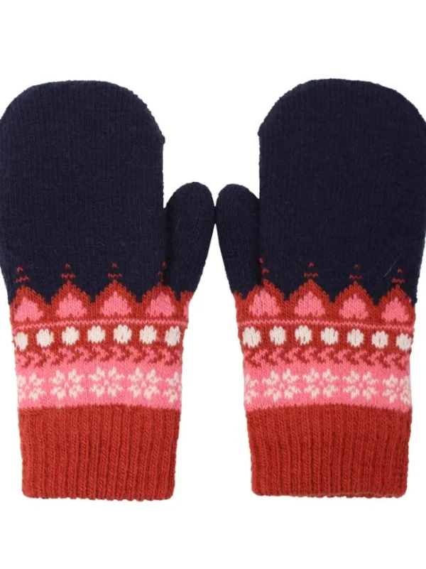 Danewalnut Mittens Dk Navy JAQUARD