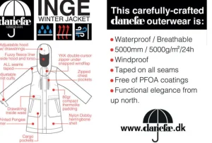 Daninge Winter Parka Black (silver trim)