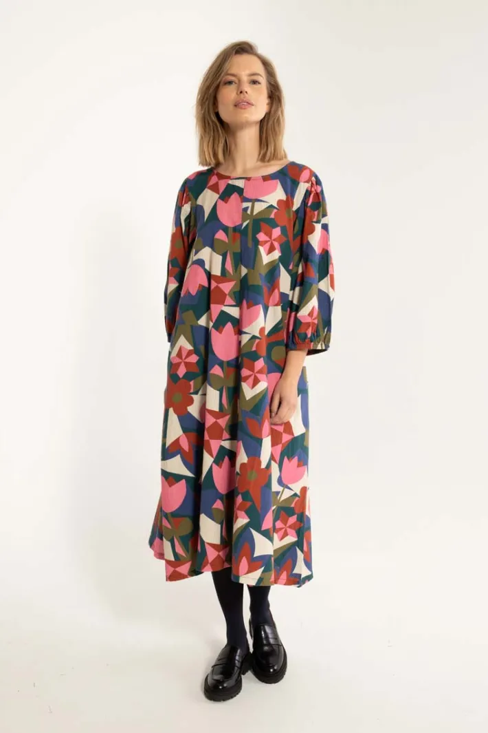 daniris_searsucker_dress__0.webp Daniris Searsucker Dress Dark Slate GEOFLEUR