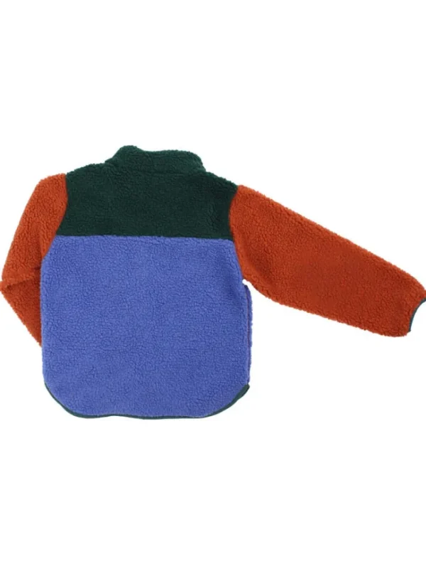 Danodder Fleece Jacket Dark Duck/Royal Blue/Rust