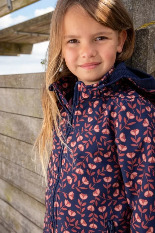 Danolivia Softshell Navy/Pink Rust FLUERIE