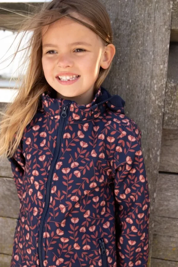 Danolivia Softshell Navy/Pink Rust FLUERIE