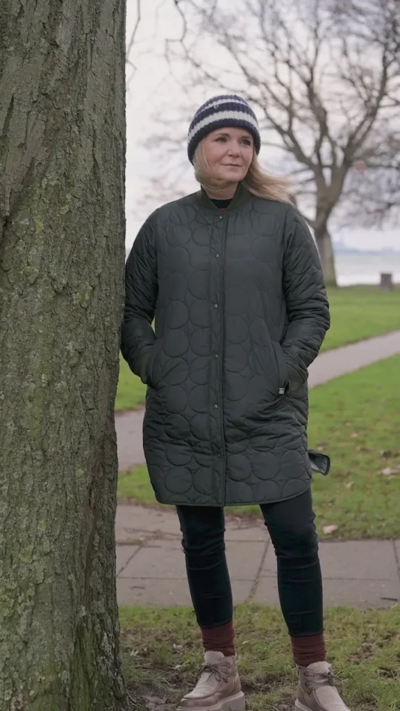 Danyesplease Thermo Coat Dark Army