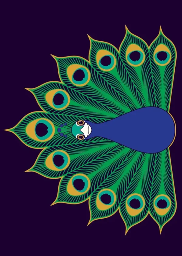 DYR Postcard Marine PAAFUGL