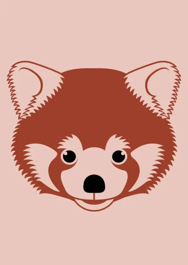 DYR Postcard Powder ROED PANDA