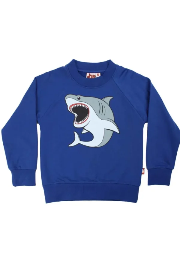 Dyrbellow Sweat Deep Blue HVIDHAJ