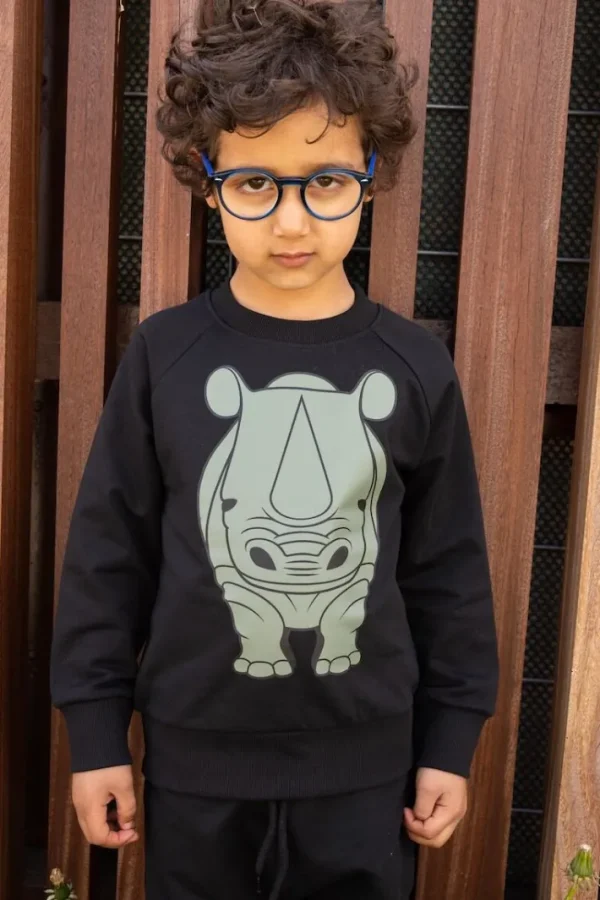 Dyrbellow Sweat Din Ven Black NAESEHORN