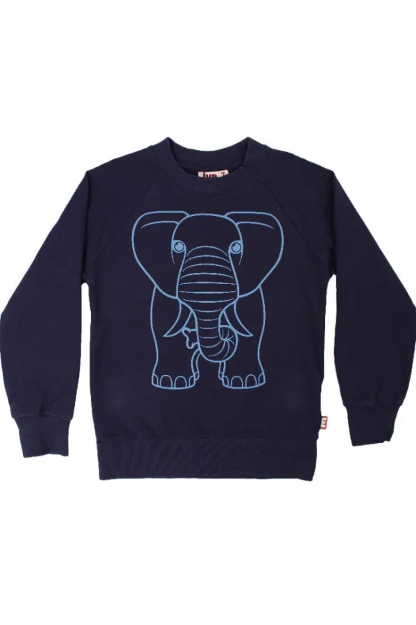 Dyrbellow Sweat Dk Navy OUTLINE ELEFANT