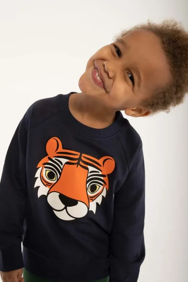 Dyrbellow Sweat Dk Navy TIGER