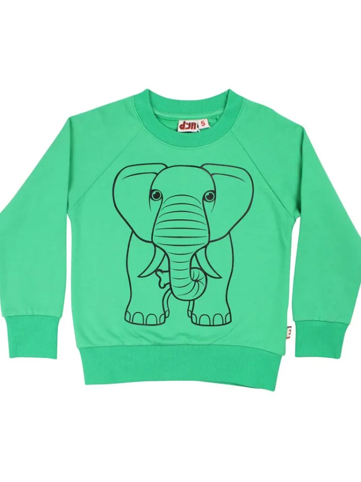 dyrbellow_sweat_green_out_0.webp Dyrbellow Sweat Green OUTLINE ELEFANT