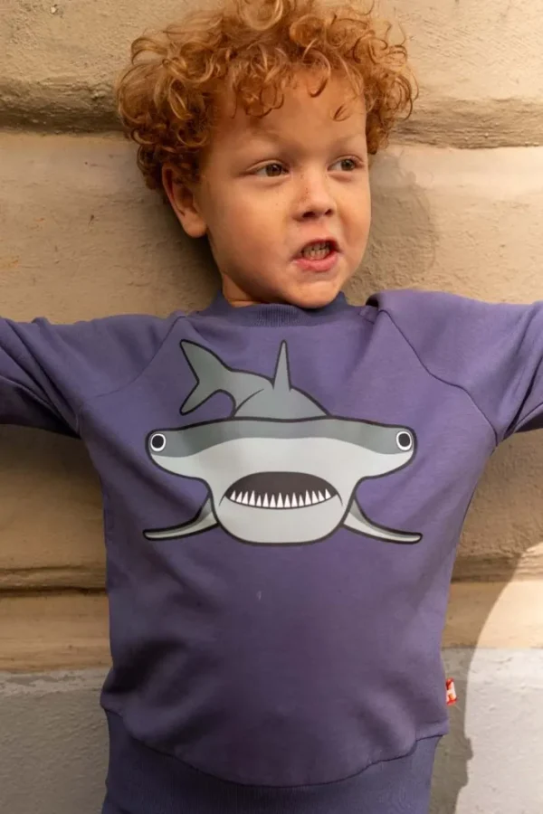 Dyrbellow Sweat Grey Marine HAMMERHAJ