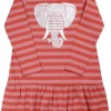 Dyrbirdy Dress Antique Rose/Swedish Red ELEFANT