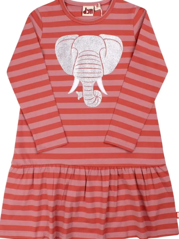 Dyrbirdy Dress Antique Rose/Swedish Red ELEFANT